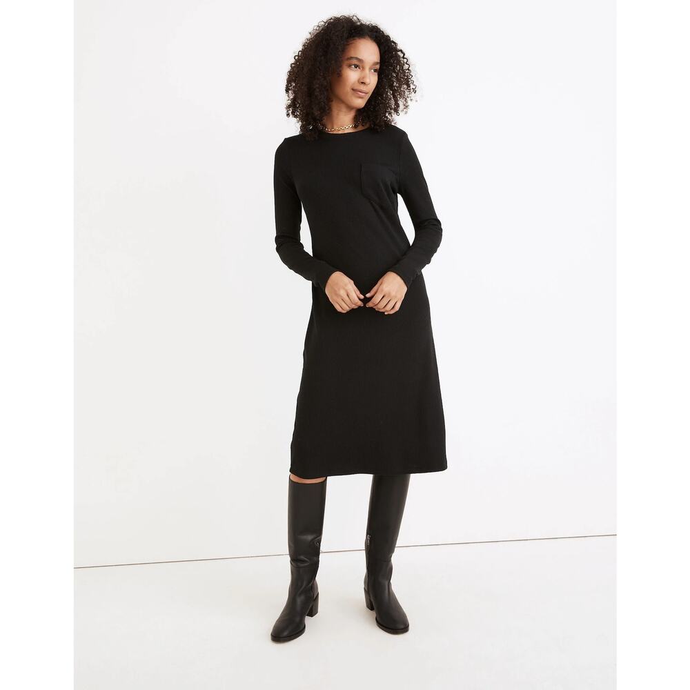 Long-Sleeve Pocket Tee Dress size medium